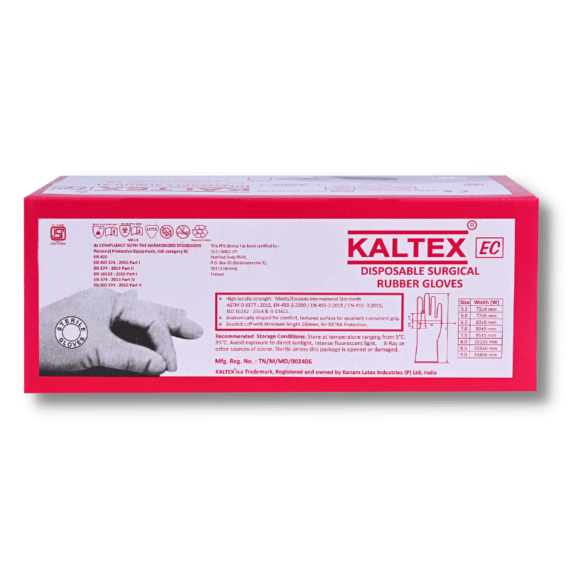 Kaltex Disposable surgical rubber gloves