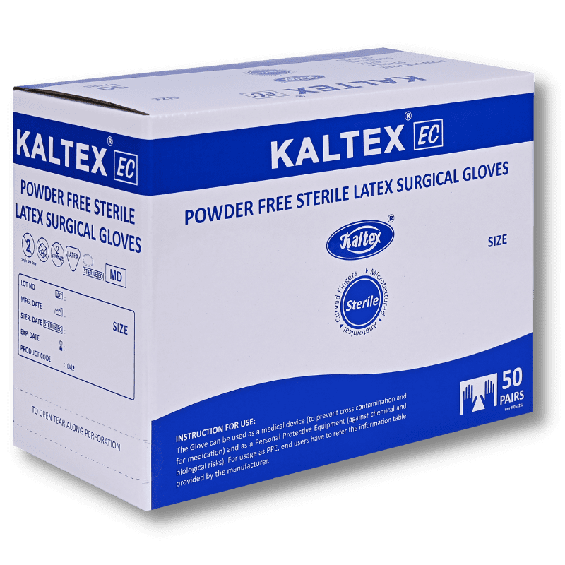 KALTEX EC POWDER FREE STERILE LATEX SURGICAL GLOVES
