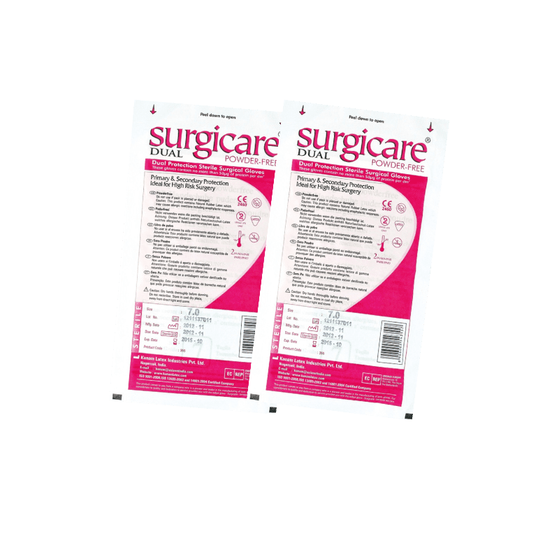 Surgicare dual gloves pouch