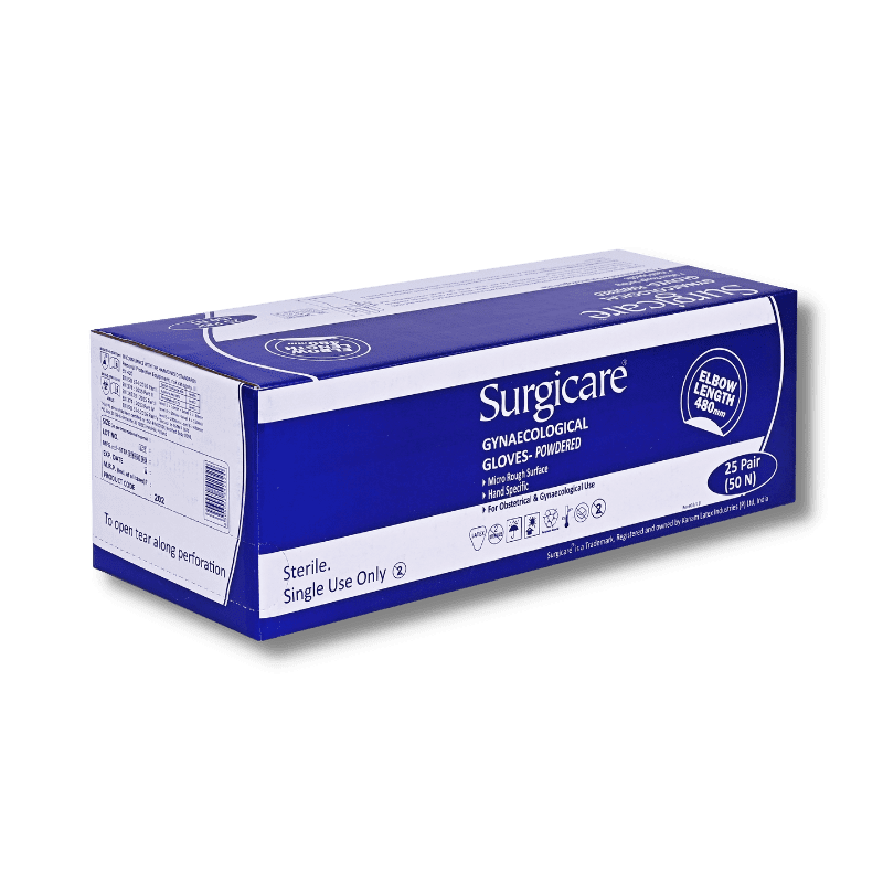 surgicare Powdered Sterile Latex Surgical gloves for gynaecological use