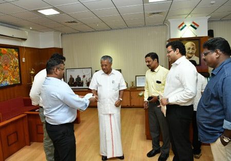 Contribution to chief minister’s distress relief fund for flood relief operations in Kerala