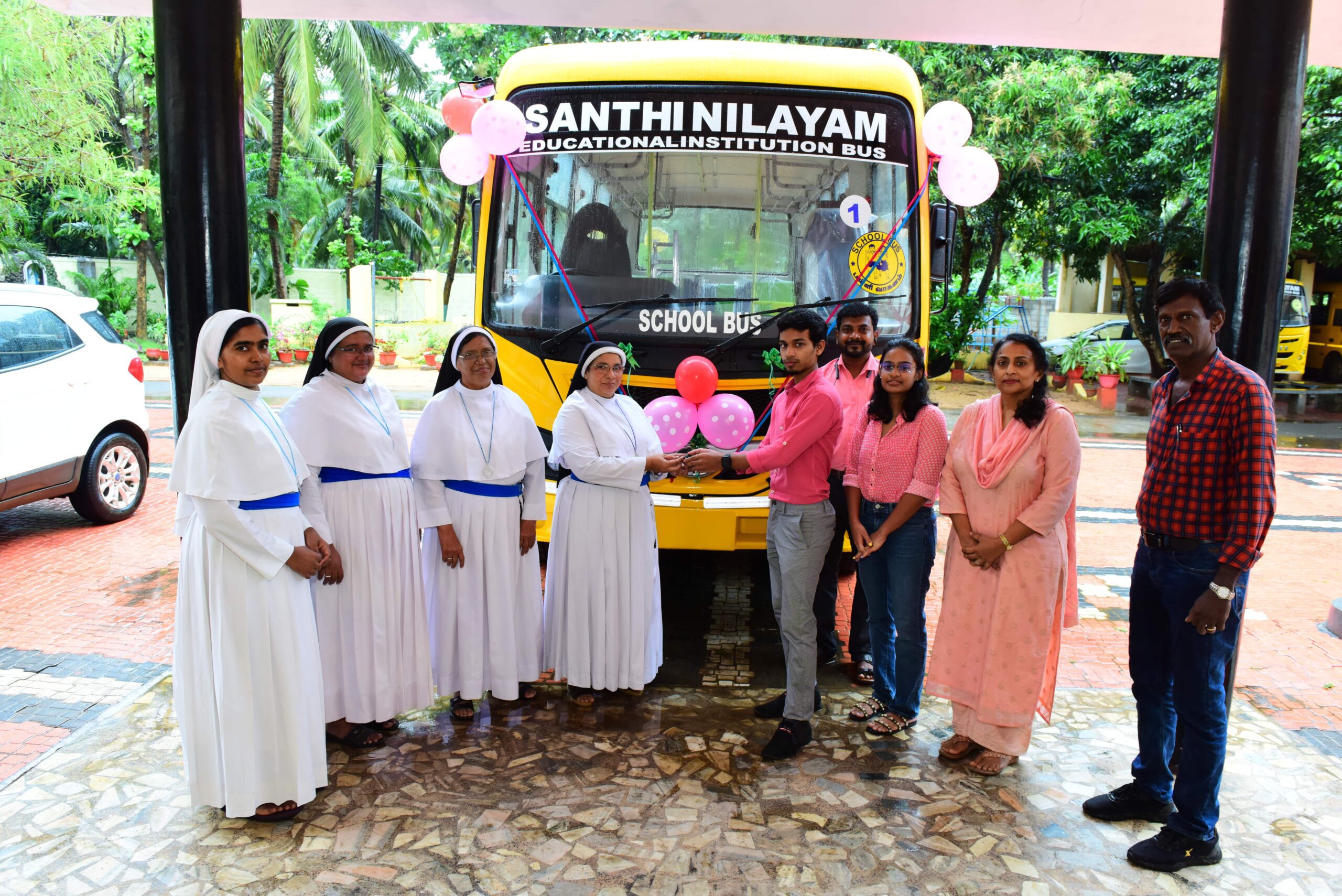 Van donated to Shanthi Nilayam, a School for Mentally Challenged, Paruthivilai, Kanyakumari.