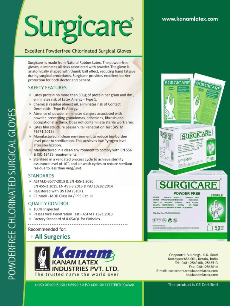 Surgicare Powder Free flyer