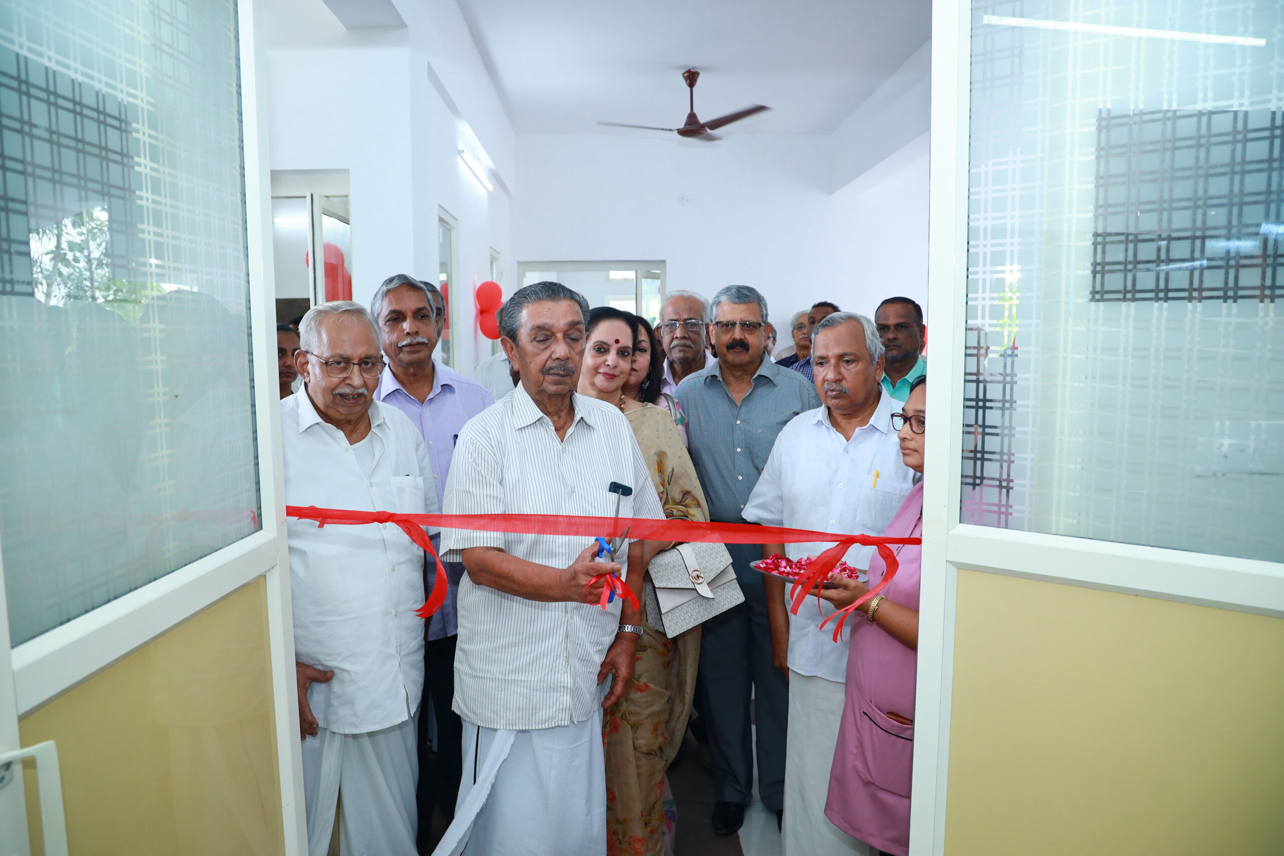 Hospice building constructed (first floor including lift) for terminally ill at M/s The Mundakapadam Mandirams Society, Kottayam