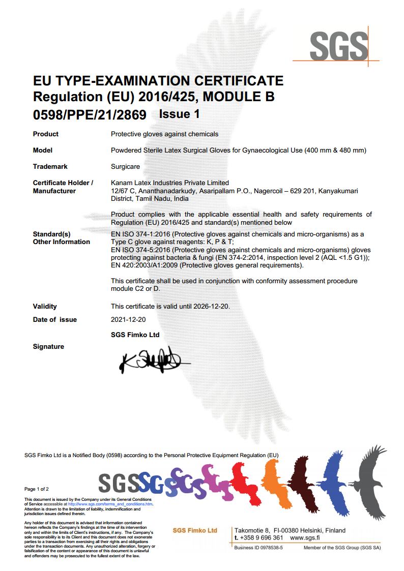 PPE Certificate Gynacological PP_Module-B