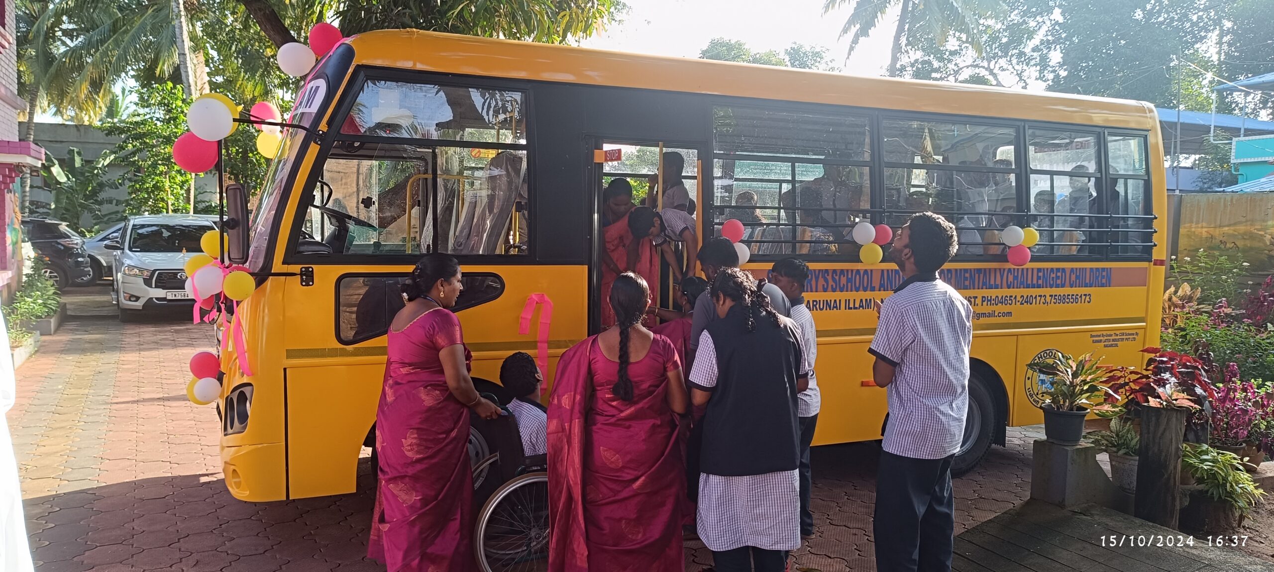 School Van donated at Karunai IIIam Special school, Nithiravilai, Kanyakumari