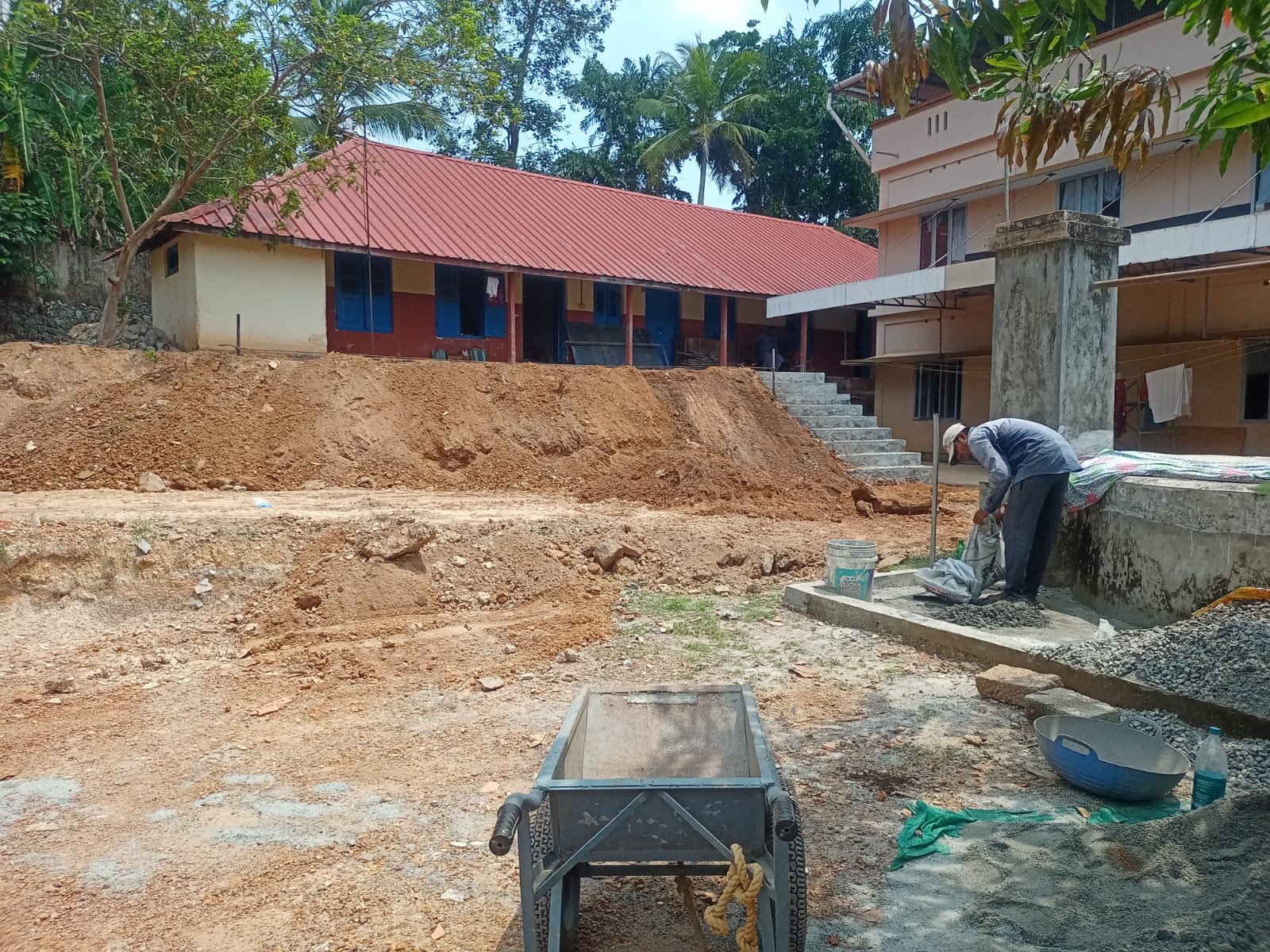 Renovation work at destitute home Shantibhavan, Kottayam