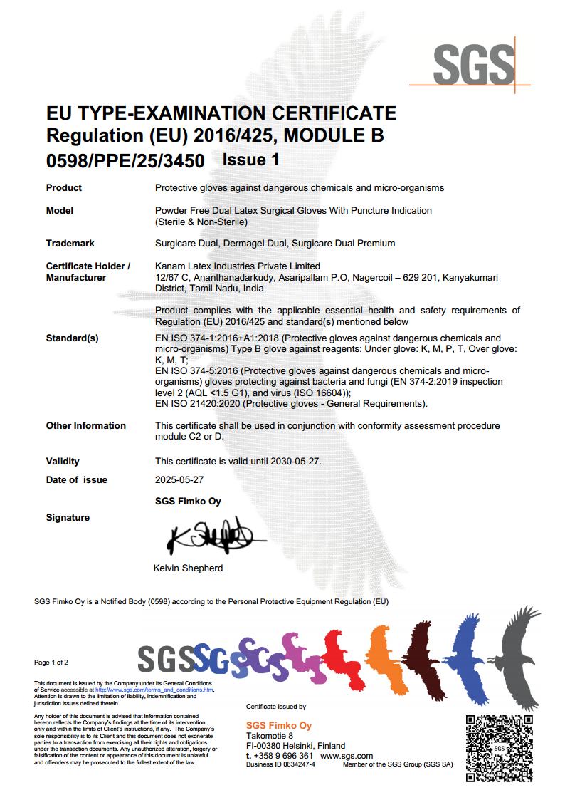 Module B Certificate - PF Dual